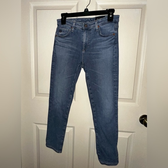 Ag Adriano Goldschmied Blue Ankle Cropped Jeans prima crop cigarette leg Jean 26 - Picture 1 of 7